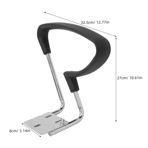 2pcs Chair Arm Hinge Ring Chairs Armrest Part Black 2