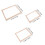 3pcs Paper Making Sieve Paper Pulp Screen Deckle Frame 3