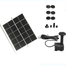Solar Powered Fountain Pump 15W Board Kit, Adjustable Outdoor Pump for Bird Bath, Aquarium, Garden, Lawn