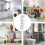 Laundry Tower Portable Stackable Basket System Vertical Sorter 360 Degree Organization Bin For Beddings And Towels 4