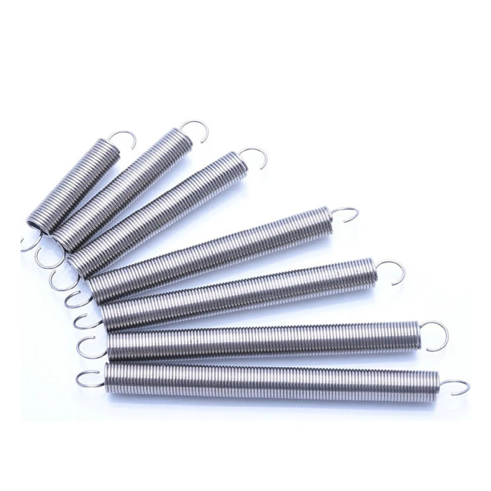 Metal Springs 304 Stainless Steel Tension Spring 1.2Mm Wire S Hook Cylindroid Helical Pullback 30250Mm 1Pc 8Mm_1.2mm 9339159779385