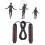 Verstellbares Springseil, Stahldraht-Springseil, 5