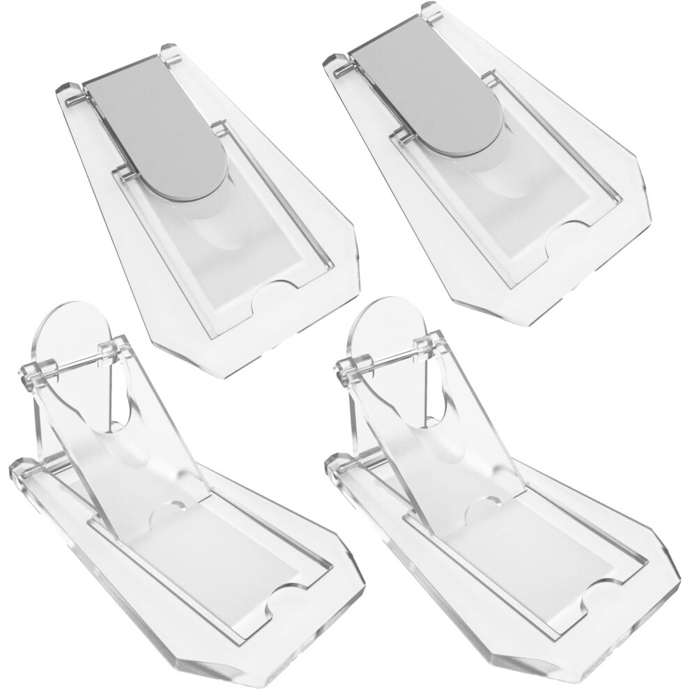 Innovative Sliding Door Locks, Keyless Design For Quick Access, Robust Design Ensures Longevity, Transparent Locks For Discreet Home Security (Set Of 9454554554662