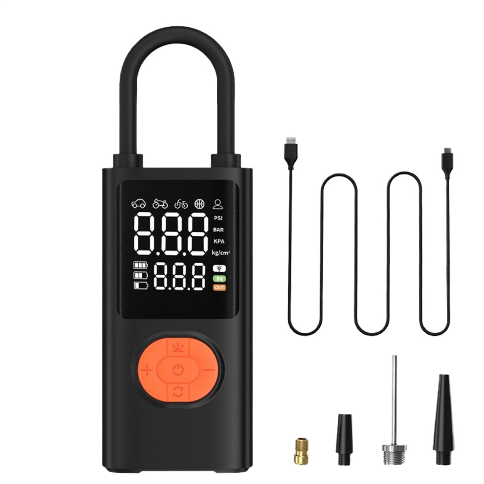 Air Pump For Car Tires Rechargeable Tire Inflator With Digital Pressure Gauge Air Compressor For Motorcycle Truck Bike 9001264456047