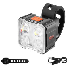 Oplaadbare fietsverlichtingsset voor extra veiligheid tijdens het fietsen, Type-C oplaadbare koplamp en achterlicht met waterdichte eigenschappen,