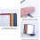 Tabletop Flip Chart System  20 Boards, 40 Sheets Capacity, Desktop A4 Page Flip Folder (20 Pages) 3