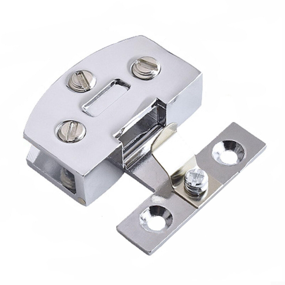 Glass Door Hinges 68Mm Alloy Zinc Finish Clamp Hinge For Cupboard Cabinet Doors Bookcase Glass Display Glossy 9001264456566