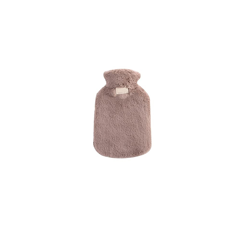 800ml soft hot water bottle for keeping warm in winter, portable and reusable, plush cover that is washable and leakproof 334 (Color: 5)