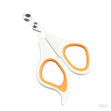 Cat Nail Clippers for Beginners, Comfortable Cat Claw Scissors, Easy and Safe Nail Trimmer (White)