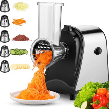 Electric Grater and Cutter FiveBlade OneTouch for Salad Cheese Fruits Vegetables