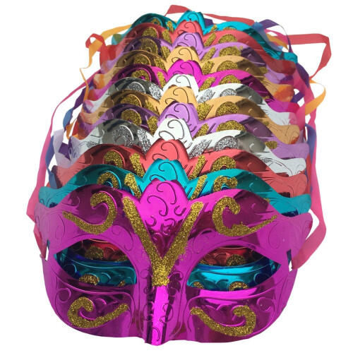 Βενετσιάνικη μάσκα μεταμφίεσης για πάρτι Mardi Gras Prom, κομψός σχεδιασμός και
