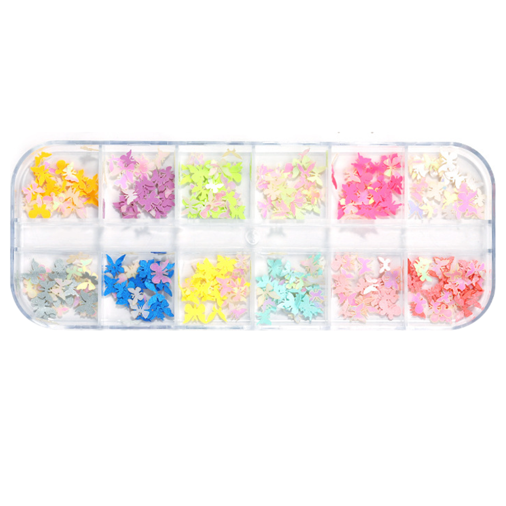 Butterfly Acrylic Nails Accessories For Diy Crafting Design, 3D Flower Nail Charms Nail Art Decoration With Three-Dimensional Effect, Exquisite Appear 9454554945767