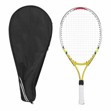 Tennismailan suojus, ammattilaistason polyesterikankaasta ja pehmustetusta sisäpuolelta, suunniteltu äärimmäistä suojaa ja mukavuutta varten