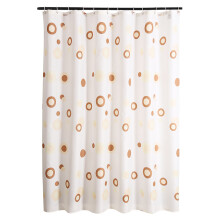 Cortina de chuveiro com proteção de privacidade, design elegante, conjunto completo para banheiro com inspiração vintage, tecido impermeável,