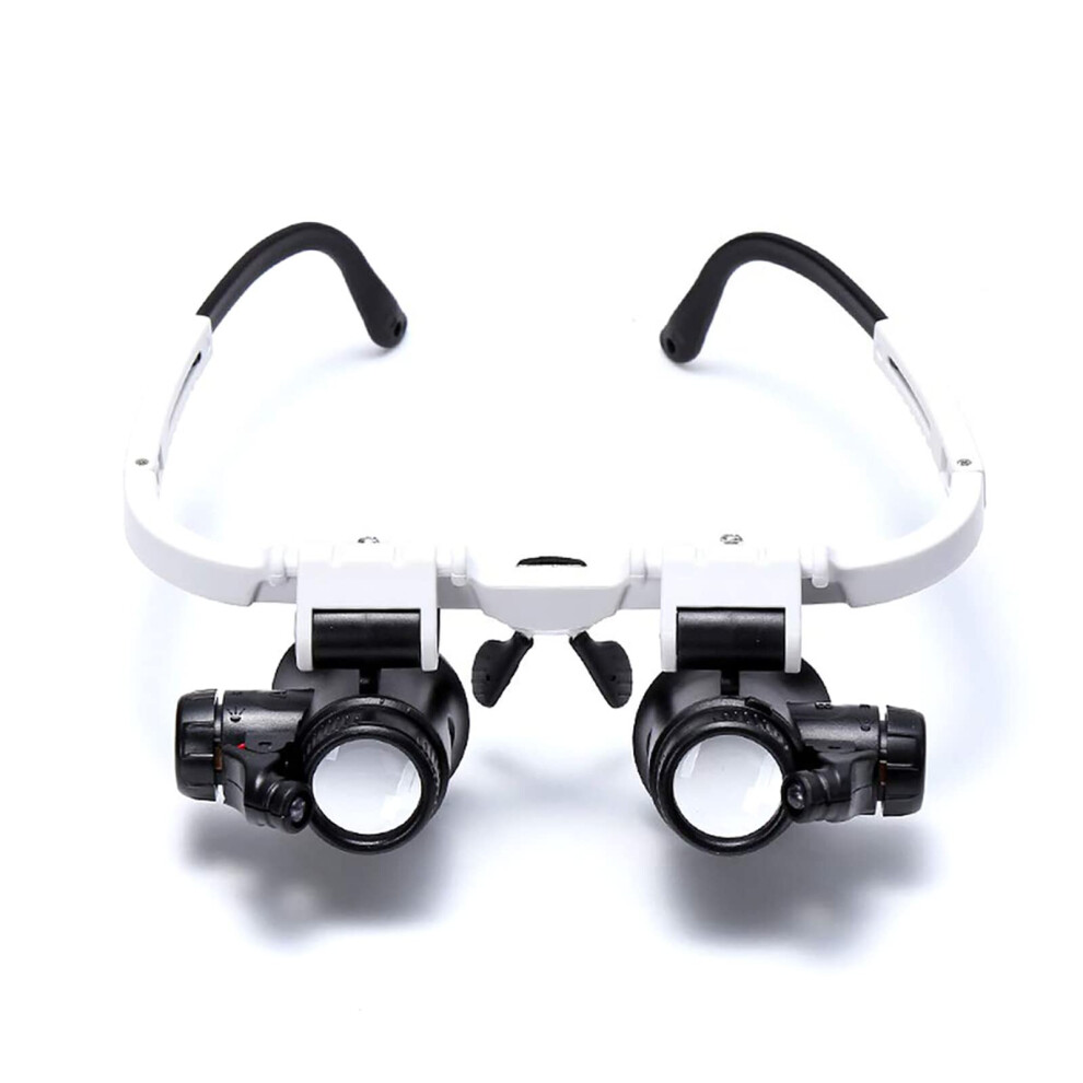 HeadWearing Magnifying Glasses with 2 Interchangeable Lenses (8X,15X,23X) Hands