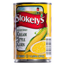 2 x 404g Stokely's Golden Sweet Cream Style Corn