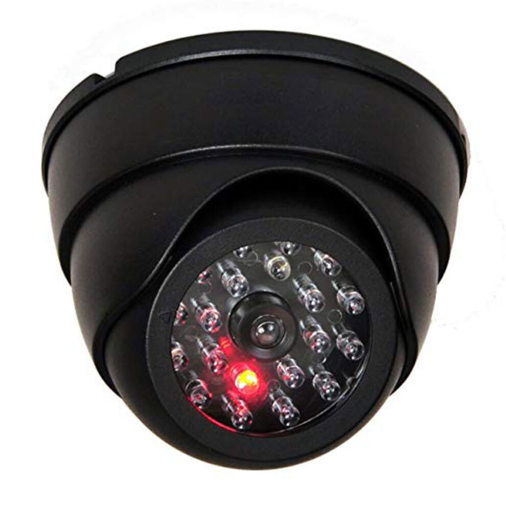 Fake Surveillance Cameras Indoor Outdoor Abs Plastic Realistic Security Camera With Flashing Led Black 9001264458393