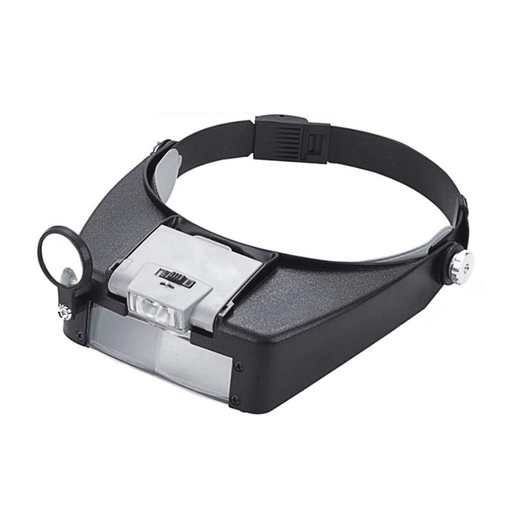 Light Headband Magnifier With Led For Precision Work Reading