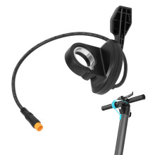 Thumb Throttle for Motorcycle ATV Electric Scooter Speed Control Lever Yellow Round Head 3 Needles