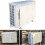 Κάλυμμα μονάδας AC, 98x40x75cm, ύφασμα Oxford με επίστρωση αργύρου για θερμομόνωση, 4