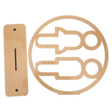 Wc Schild Gold Acryl Doppelseitig Für Büro Toiletten