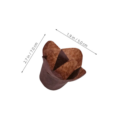 200Stk Backpapier Cupcake Förmchen Lotus Fettabweisend 2