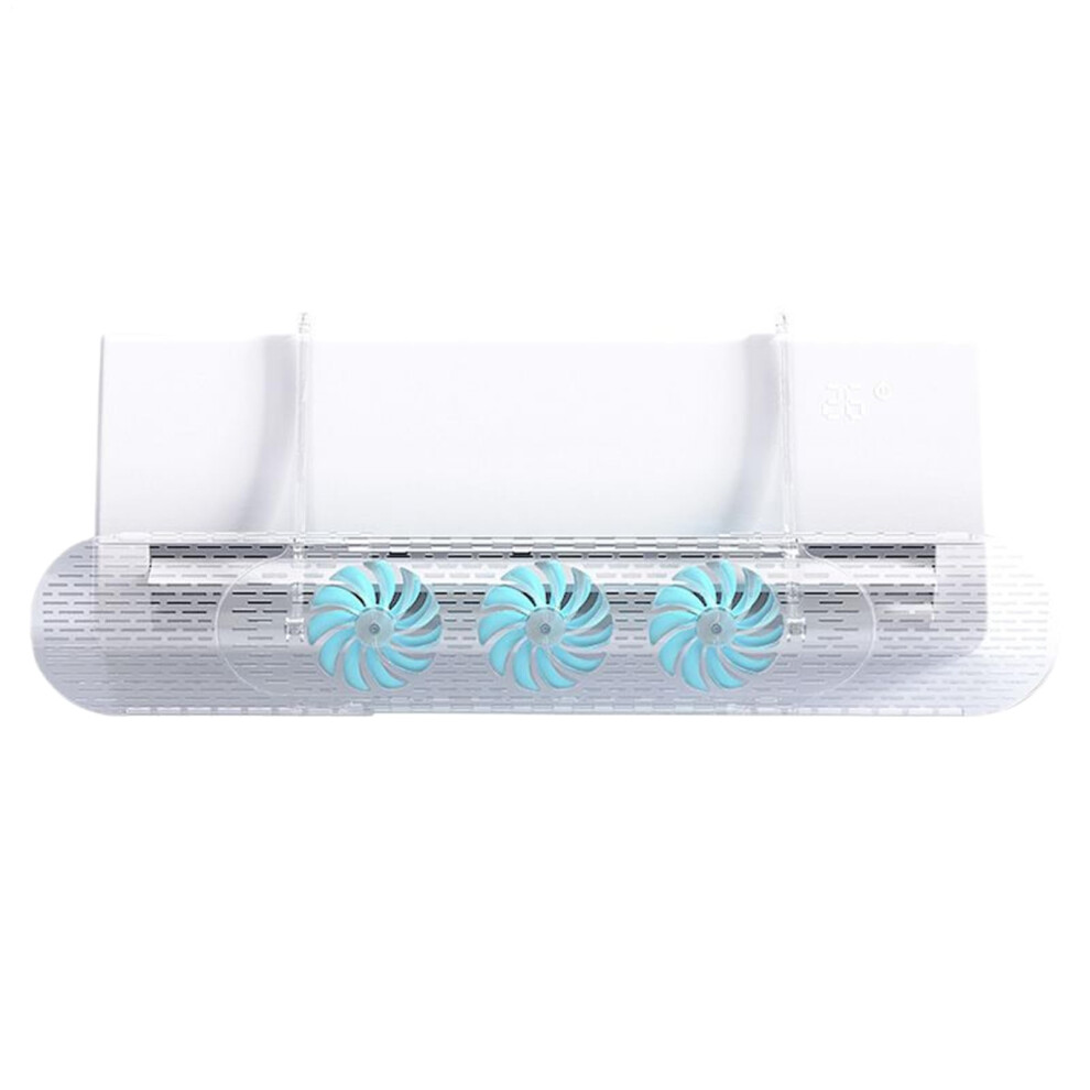 Air Conditioner Vent Deflector Retractable Window Ac Vent Deflector Wall Wind Direction Baffle White Abs Adjustable 9323874548692