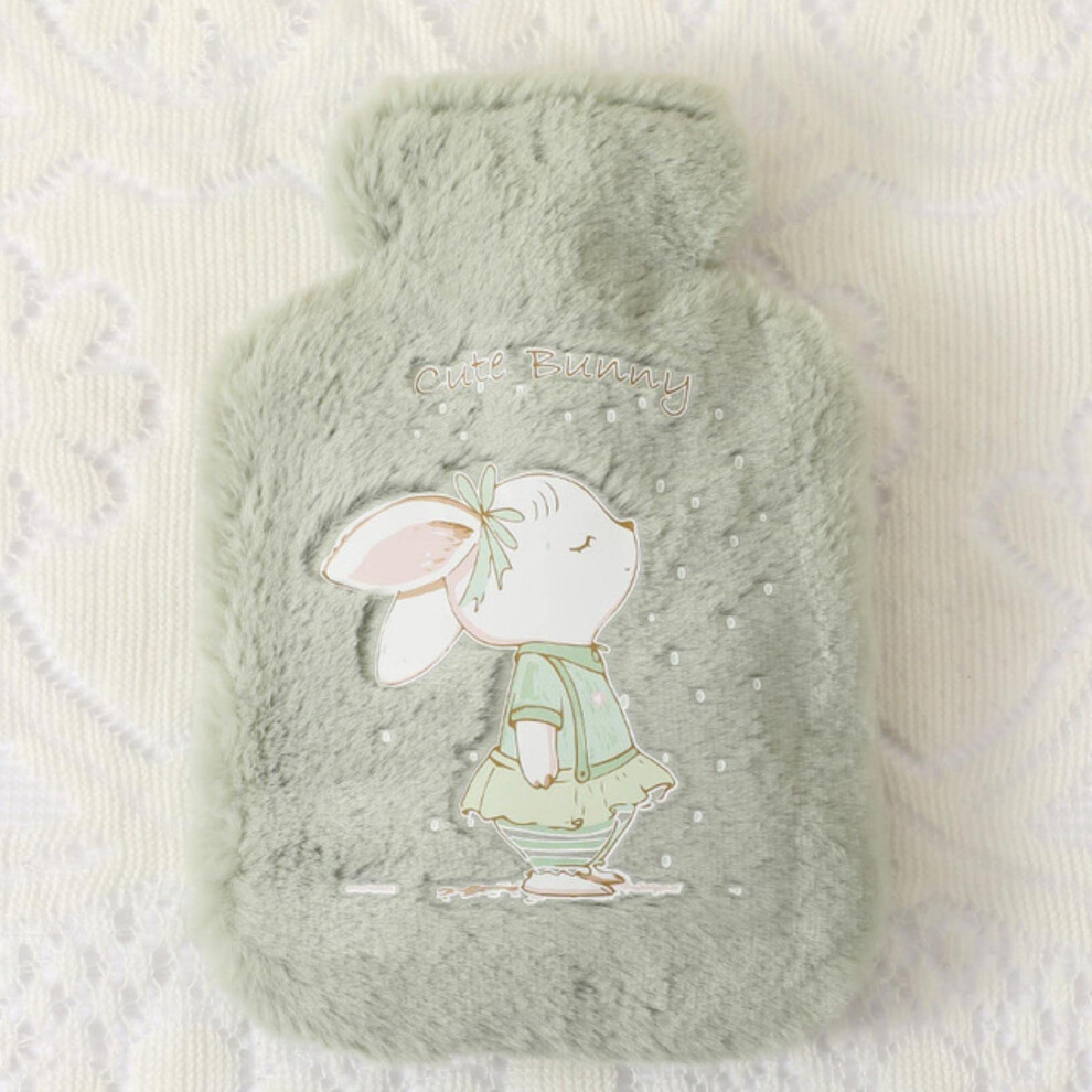 Hot Water Bottle Cartoon Cute Shoulder Strap Rabbit Plush Water Injection Portable Heat Preservation Hand Warmer Thickened Baby Ref: 5037