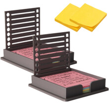 Sticky Notes Stencil, Holder with Stencil for 3x3 Notes, Template (Black x 2)