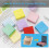 Sticky Notes Stencil,  Holder with Stencil for 3x3 Notes, Template (Black x 2) 4