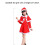 Παιδική Στολή Άγιου Βασίλη με Χριστουγεννιάτικο Σχέδιο, Ύφασμα Υψηλής Ποιότητας 2