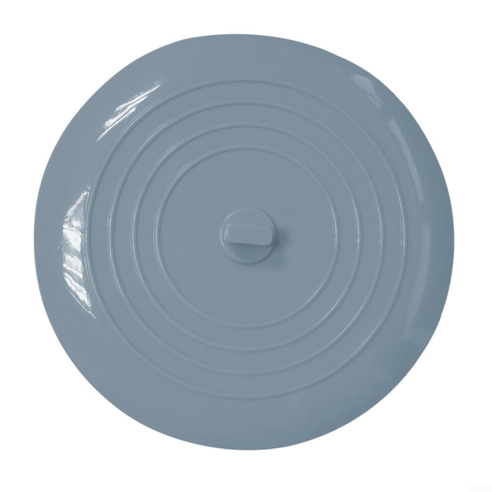Silicone Bathtub And Kitchen Sink Drain Stopper, 5Inch Round Design, Grey, Strong Suction, Tight Seal, Fits Most Drains 9323874548616