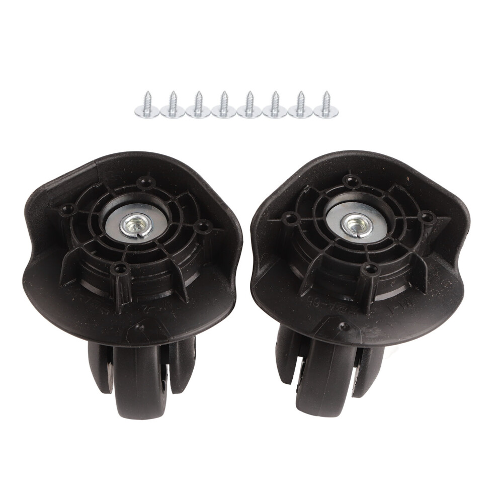 Luggage Mute Wheel For Suitcase, Universal Luggage Replacement Wheel A65 Black Wheel Set With 360 Degree Swivel Casters, Silent Suitcase Wheels For Tr 9454554579931