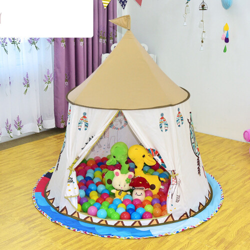 Σκηνή παιχνιδιού Teepee για παιδιά, εύκολη συναρμολόγηση, πτυσσόμενο παιδικό 1