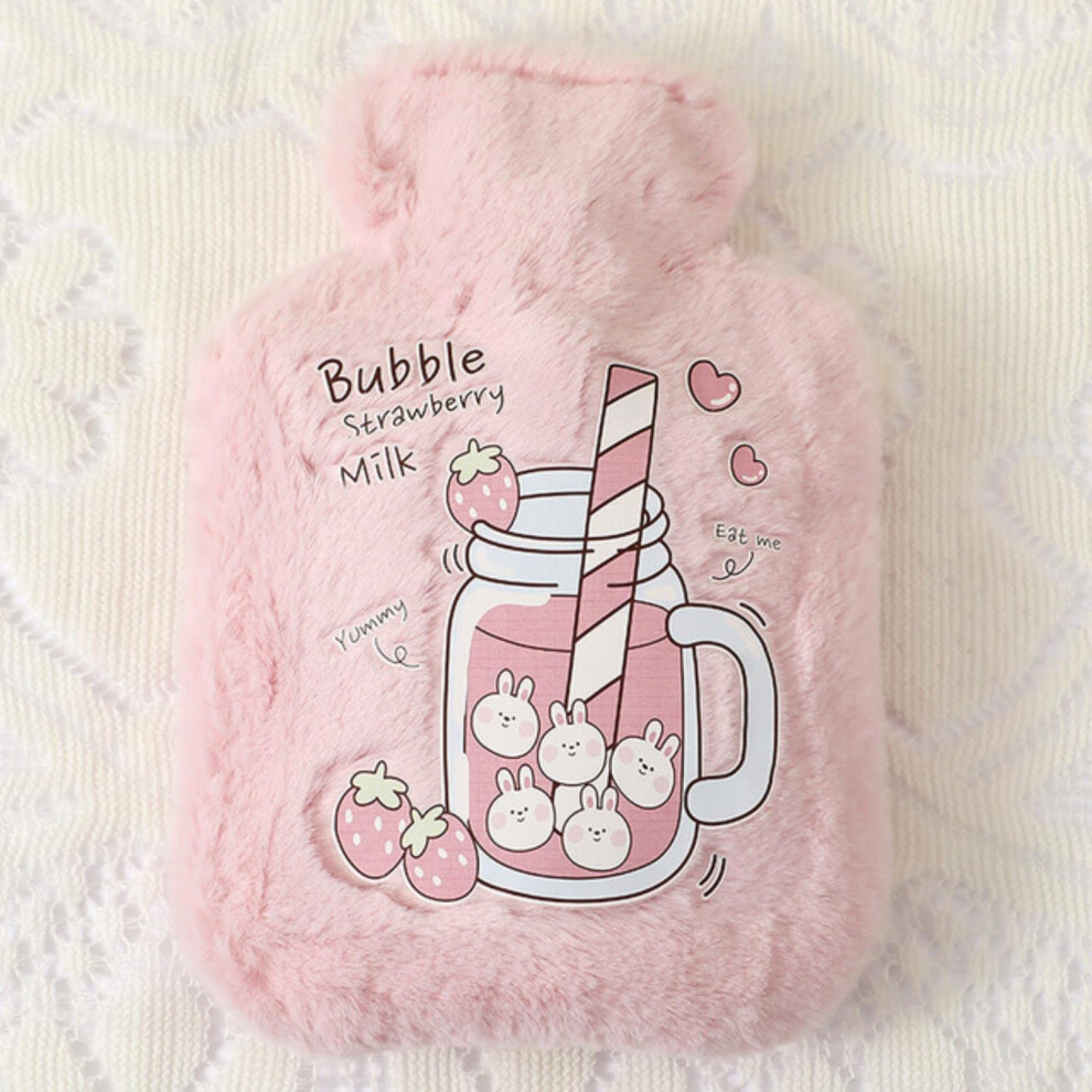 Hot Water Bottle Cartoon Cute Shoulder Strap Rabbit Plush Water Injection Portable Heat Preservation Hand Warmer Thickened Baby Ref: 4559