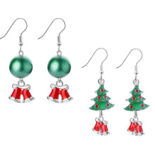 Festive Themes Earrings, Sparkly Christmas Jewelry with Christmas Earrings Holiday Earrings Cute Holiday Dangle Earrings Colorful Enamel and Crystal D