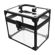 Black Acrylic Disc Storage Case Portable Music Cd Dvd Organizer