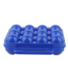 Eierbehälter, zuverlässiger und robuster Eieraufbewahrungsbehälter für Outdoor-Aktivitäten, Blau