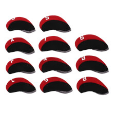 Golfhoezen met nummermarkering, universele putterhoes, complete set ijzerhoezen, beschermend neopreenmateriaal, neopreen golfclubhoezen voor een