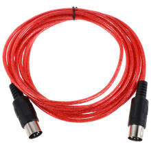 5-Pin Midi Anschlusskabel Rot Für Musikstudio Und Klavier