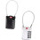 Suitcase Locks 2Pack Dial Combination Lightweight Travel Padlocks For Luggage Security Backpack Silver And Black 4