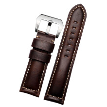 20 mm 22 mm 24 mm 26 mm Leather Retro Men's Watch Strap for Panerai PAM111 441 Cowhide Watch Band Wrist Loop, 20 mm, Agate