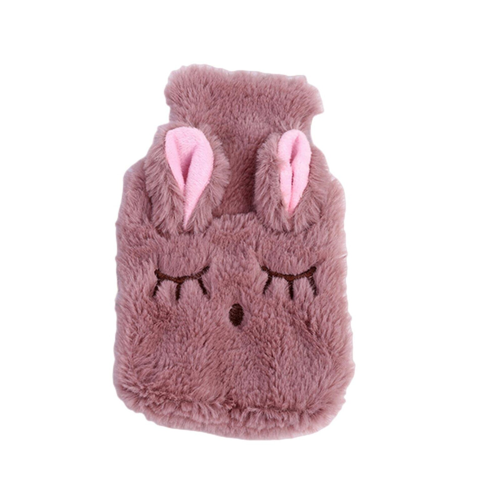 Winter Hot Water Bottle with Knitted Soft Cosy Cover, 350ml Reusable Hand Warmer for Winter Warmth