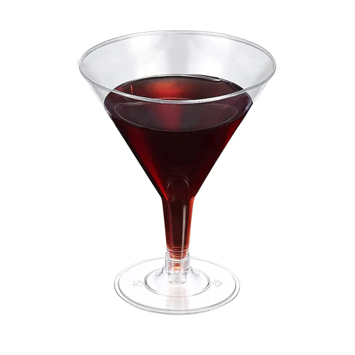 Ποτήρια Martini βαρέως τύπου από πλαστικό για γάμους, ποτήρια κοκτέιλ μιας χρήσης