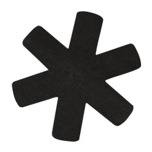 Non Woven Fabric Heat Resistant Mats Black 3Piece Set Pot Holder Mats Flexible Insulation Coaster Pads For Kitchen Table Protection