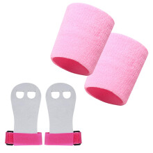 Guantes de gimnasia transpirables con color neón brillante, agarre mejorado de cuero sintético, correas ajustables que absorben el sudor, material