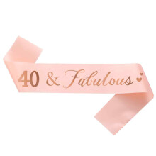 Eleganti accessori per il compleanno per donne, set per la festa del 50 compleanno di classe con corona di strass e fascia di raso, lavorazione di