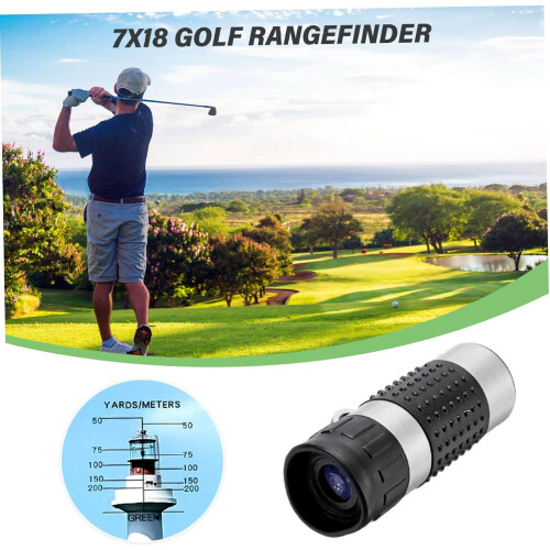 Golf Rangefinder For Men 7X Magnification With Scale Compact 1x3 ABS Plastic Monocular MultiPurpose Rangefinder 1