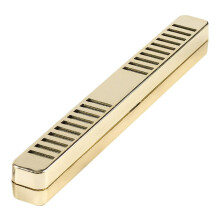 Cigar Humidor Long Plastic Portable Box With Sponge Humidifier Gold Color Interior Humidor For Cigars