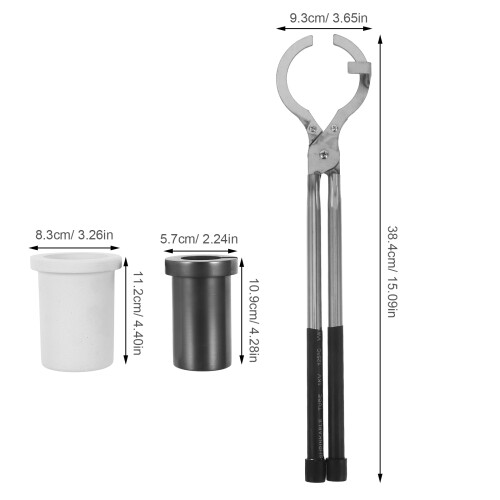 1Conjunto Kit De Fundição Para Prata E Cobre Com Pinças 1